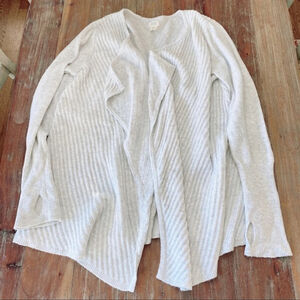 Sigrid Olsen Oatmeal Sweater Cardigan with Thumbholes XL